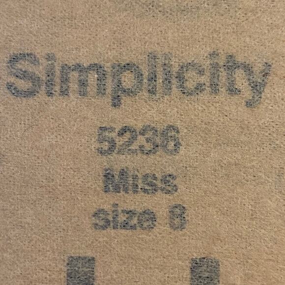 Simplicity 5236 Pattern Pants Miss 8 Uncut Jodnpurs Straight Leg Side Pockets - Picture 6 of 7